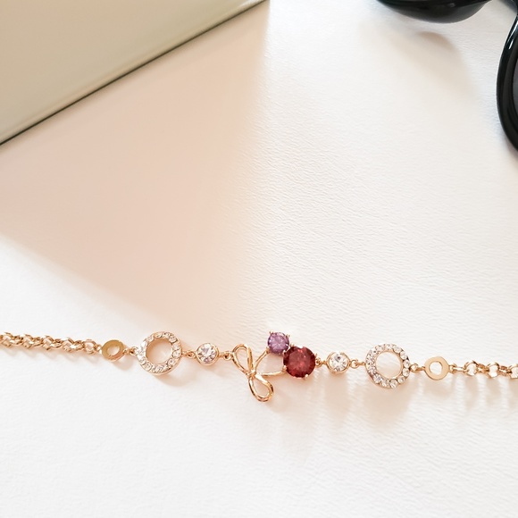 Fashion jewelry 18k gold plated cherry bracelet - Picture 2 of 4